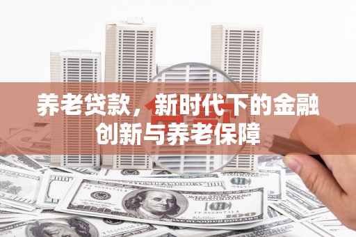 天峨养老贷款，新时代下的金融创新与养老保障
