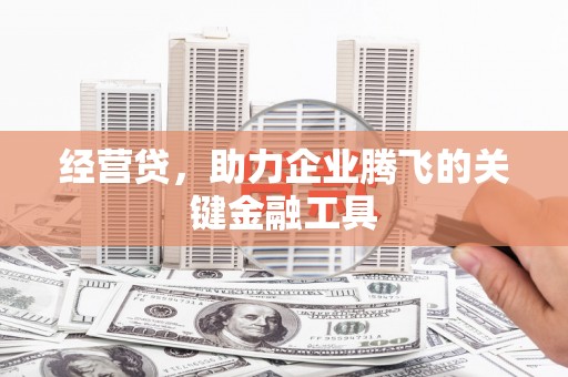 昆明经营贷，助力企业腾飞的关键金融工具