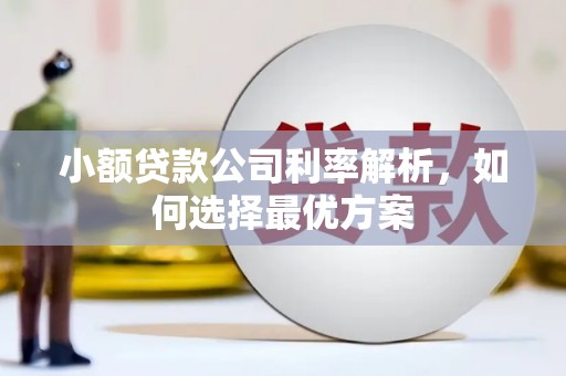 小金小额贷款公司利率解析，如何选择最优方案