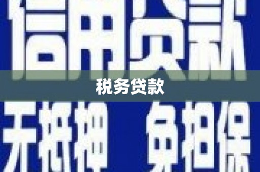 北市税务贷款