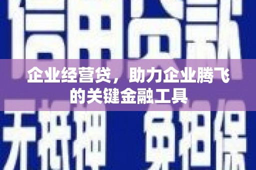 五营企业经营贷，助力企业腾飞的关键金融工具