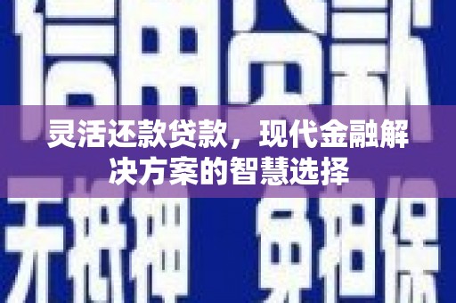 学甲灵活还款贷款，现代金融解决方案的智慧选择