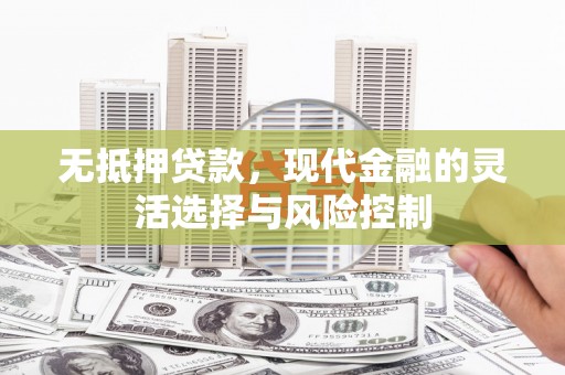 黄陂无抵押贷款，现代金融的灵活选择与风险控制
