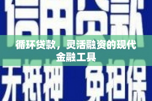 芦洲循环贷款，灵活融资的现代金融工具
