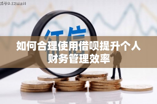 志丹如何合理使用借呗提升个人财务管理效率