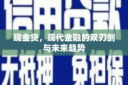 雨山现金贷，现代金融的双刃剑与未来趋势