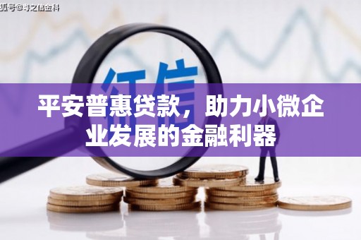 无锡平安普惠贷款，助力小微企业发展的金融利器
