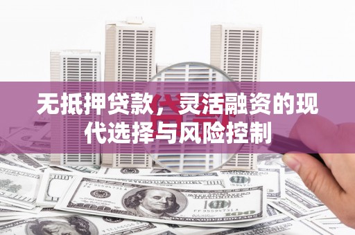 包河无抵押贷款，灵活融资的现代选择与风险控制