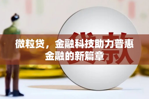 林周微粒贷，金融科技助力普惠金融的新篇章