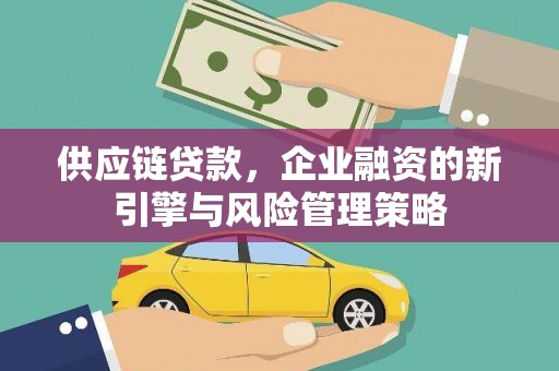 大观供应链贷款，企业融资的新引擎与风险管理策略