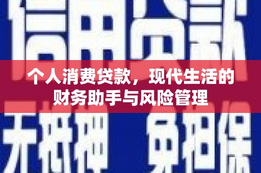青浦个人消费贷款，现代生活的财务助手与风险管理